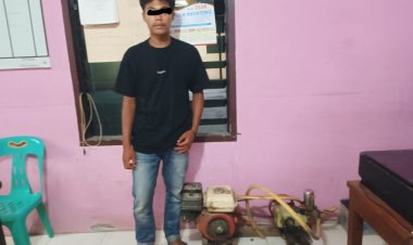 Polsek Perdagangan Resor Simalungun Berhasil Tangkap Tersangka Pencurian Mesin Door Smeer