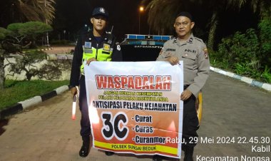 Batara Biru Polsek Sungai Beduk laksanakan patroli dan sambang dialogis berikan rasa aman, Cegah Tindak Kriminal