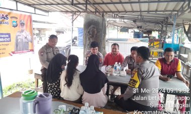 Kegiatan Jumat Curhat Kamtibmas Polsek Sagulung di RW 16 Putri Hijau