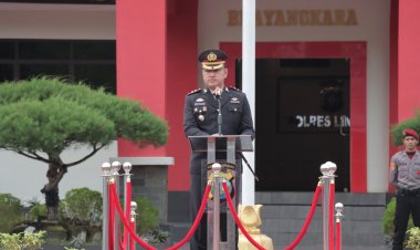 Semangat Pancasila Polres Lingga Laksanakan Upacara Peringatan Hari Lahir Pancasila Tahun 2024