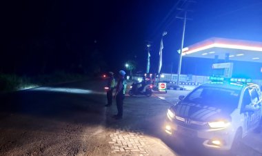 Kanit Regident Sat Lantas Polres Simalungun Pimpin Blue Light Patrol, Pastikan Tidak Ada Kejahatan Jalanan