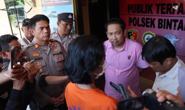 Polsek Bintan Timur, Polres Bintan Tangkap Tersangka Kasus Pelecehan Anak di Bawah Umur