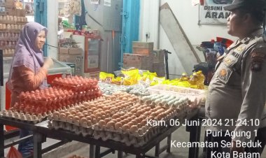 Patroli Cipkon Polsek Sungai Beduk, Cegah Aksi Kejahatan Dan Sampaikan Himbauan Kamtibmas