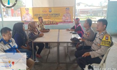 Polsek Sungai Beduk Laksanakan Jumat Curhat Kamtibmas Tampung Aspirasi Masyarakat