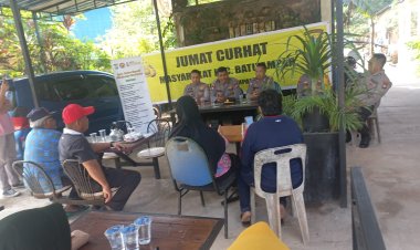 Kegiatan Jumat Curhat Polsek Batu Ampar bersama Warga Sei tering RT 03 RW 19 kel.tanjung Sengkuang kec.Batu ampar