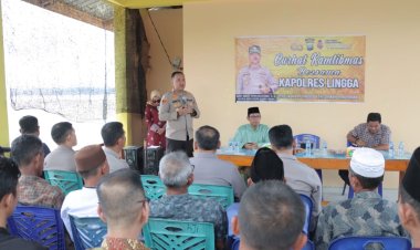 Melalui Curhat Kamtibmas Polres Lingga Serap Berbagai Keluhan Warga