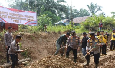 Polres Bengkulu Utara Luncurkan Program Polisi Membangun Desa Sambut Hari Bhayangkara ke-78