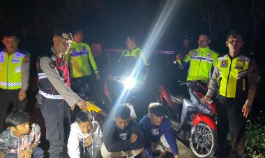 Jaga Kamtibmas Polres Simalungun Gelar Patroli Skala Besar Antisipasi Geng Motor Dini Hari