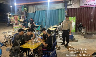 Batara Biru Polsek Sungai Beduk laksanakan patroli dan sambang dialogis berikan rasa aman, Cegah Tindak Kriminal