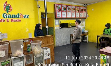 Patroli Cipkon Polsek Sungai Beduk, Cegah Aksi Kejahatan Dan Sampaikan Himbauan Kamtibmas