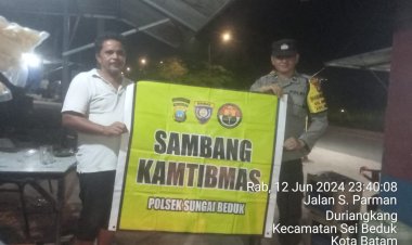Patroli Cipkon Polsek Sungai Beduk, Cegah Aksi Kejahatan Dan Sampaikan Himbauan Kamtibmas