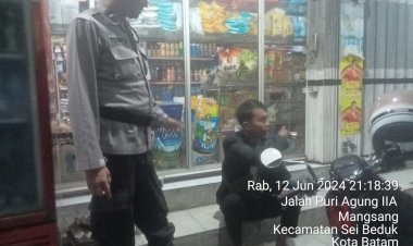 Patroli Cipkon Polsek Sungai Beduk, Cegah Aksi Kejahatan Dan Sampaikan Himbauan Kamtibmas