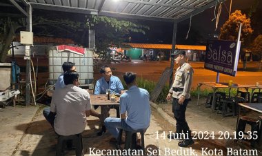 Patroli Cipkon Polsek Sungai Beduk, Cegah Aksi Kejahatan Dan Sampaikan Himbauan Kamtibmas