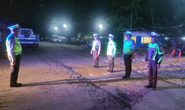 Blue Light Patrol Sat Lantas Polres Simalungun Antisipasi Geng Motor, Situasi Aman dan Tertib