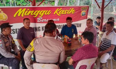 Himbauan Kamtibmas di Minggu Kasih Polres Bintan dan Polsek Jajaran