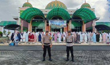 Polres Bintan dan Polsek Jajaran Kerahkan Personel untuk Amankan Sholat Idul Adha 1445 H di Kabupaten Bintan