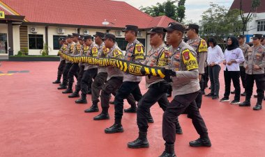 Asah Kemampuan Dalam Hadapi Pilkada, Polres Bintan Lakukan Latihan Dalmas