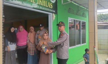 Polsek Lubuk Baja Melaksanakan Bakti social dalam rangka memperingati hari Bhayangkara ke 78 T.A 2024