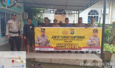 Polsek Sungai Beduk Laksanakan Jumat Curhat Kamtibmas Tampung Aspirasi Masyarakat