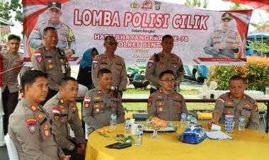 Lomba Polisi cilik tingkat SD, Meriahkan Hari Bhayangkara ke-78 di Polres Bintan