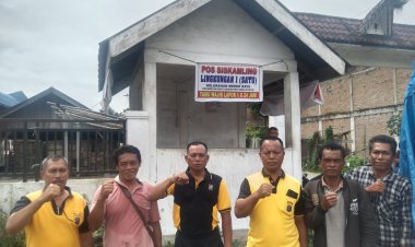 Sat Binmas Polres Simalungun Lakukan Penilaian Pos Kamling dan Tiga Pilar dalam Rangka HUT Bhayangkara Ke-78