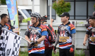 Semarak Bhayangkara Fun Bike Warnai Kota Tanjungpinang