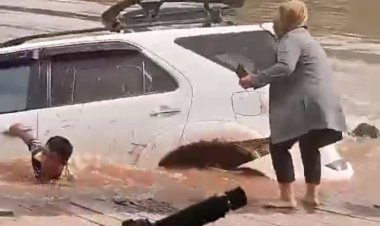 Mobil Kapolsek Katingan Hulu Tercebur Sungai, Satu Korban Masih Dalam Pencarian