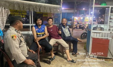 Batara Biru Polsek Sungai Beduk laksanakan patroli dan sambang dialogis berikan rasa aman, Cegah Tindak Kriminal