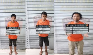 Polsek Sunggal Tangkap 3 Pelaku Curanmor Pegawai Toko Roti di Jalan Dr. Mansyur Medan