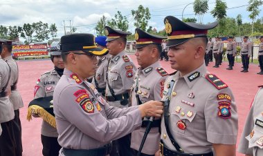 Rotasi Jabatan: Pejabat Utama dan Kapolsek Polres Bintan Alih Tugas