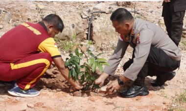Lestarikan Lingkungan, Polresta Barelang dan Polsek Jajaran Laksanakan Penanaman Pohon Jelang Hari Bhayangkara Ke-78 Tahun 2024