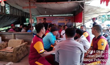 Polsek Sagulung Gelar Kegiatan Jumat Curhat Bersama Warga Kelurahan Sungai Pelunggut