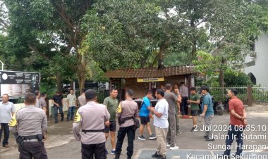 Sinergitas TNI Polri Dalam HUT Bhayangkara ke 78, Kapolsek Sekupang Sambut Silaturahmi Danramil 02 Sekupang