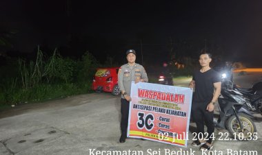 Batara Biru Polsek Sungai Beduk laksanakan patroli dan sambang dialogis berikan rasa aman, Cegah Tindak Kriminal
