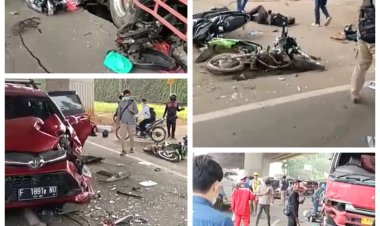 Puluhan Korban Tewas dalam Kecelakaan Maut Beruntun di Cibubur