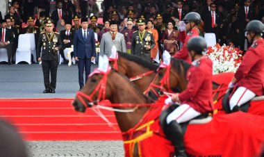 Presiden Joko Widodo Hadiri Upacara Peringatan Hari Bhayangkara ke-78