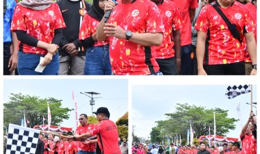 Kapolda Kepri Dorong Gaya Hidup Sehat, Gelar Acara Jalan Santai di Natuna