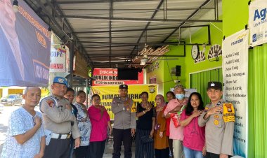 Polsek Batu Ampar Ajak Warga Kelurahan Batu Merah Diskusi di Jumat Curhat di Warung Brilink