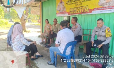 Polresta Barelang - Polsek Sungai Beduk Gelar Program Jumat Curhat Kamtibmas di Kecamatan Sungai Beduk