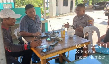 Bhabinkamtibmas Tiban Baru himbau Satpam perumahan untuk Jaga Kamtibmas