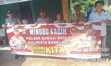 Polresta Barelang Gelar Kegiatan Minggu Kasih di Polsek Sungai Beduk