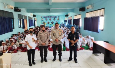 Polsek Kalideres Gencar Edukasi Pelajar SMPN 186 untuk Cegah Narkotika dan Bullying