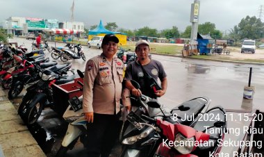 Waspada Banjir Selama Musim Hujan, Bhabinkamtibmas Polsek Sekupang Terus Imbau Warga Binaan
