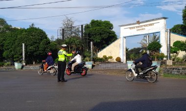 Personel Polres Bintan Rutin Melaksanakan Pengaturan Lalu Lintas, Bentuk Pelayanan di Pagi Hari