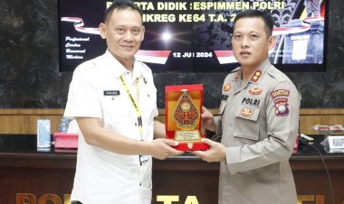 Sespimmen Polri Dikreg Ke-64 T.A. 2024 Gelar Kuliah Kerja Profesi di Polresta Barelang