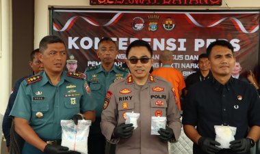 Polres Bintan dan Lanal Bintan Musnahkan Narkoba Jenis Sabu Hampir 1 Kg