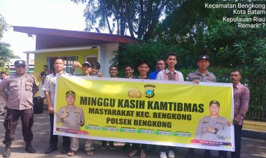 Kembali Kegiatan Minggu Kasih Polsek Bengkong di Gereja Santo Damean