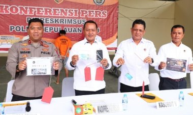 Ditreskrimsus Polda Kepri Gelar Konferensi Pers Ungkap Kasus Pidana Perjudian Online