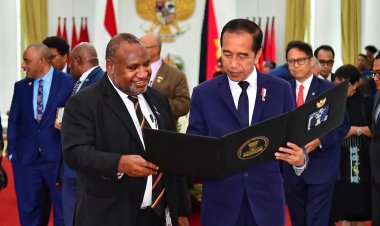 Kerja Sama Bilateral: Presiden Jokowi dan PM Papua Nugini Bahas Pertahanan, Perdagangan, dan Energi