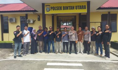 Harapkan Pilkada Damai di 3 Kecamatan, Kapolsek Bintan Utara Silaturahmi Dengan Seluruh Panwascam